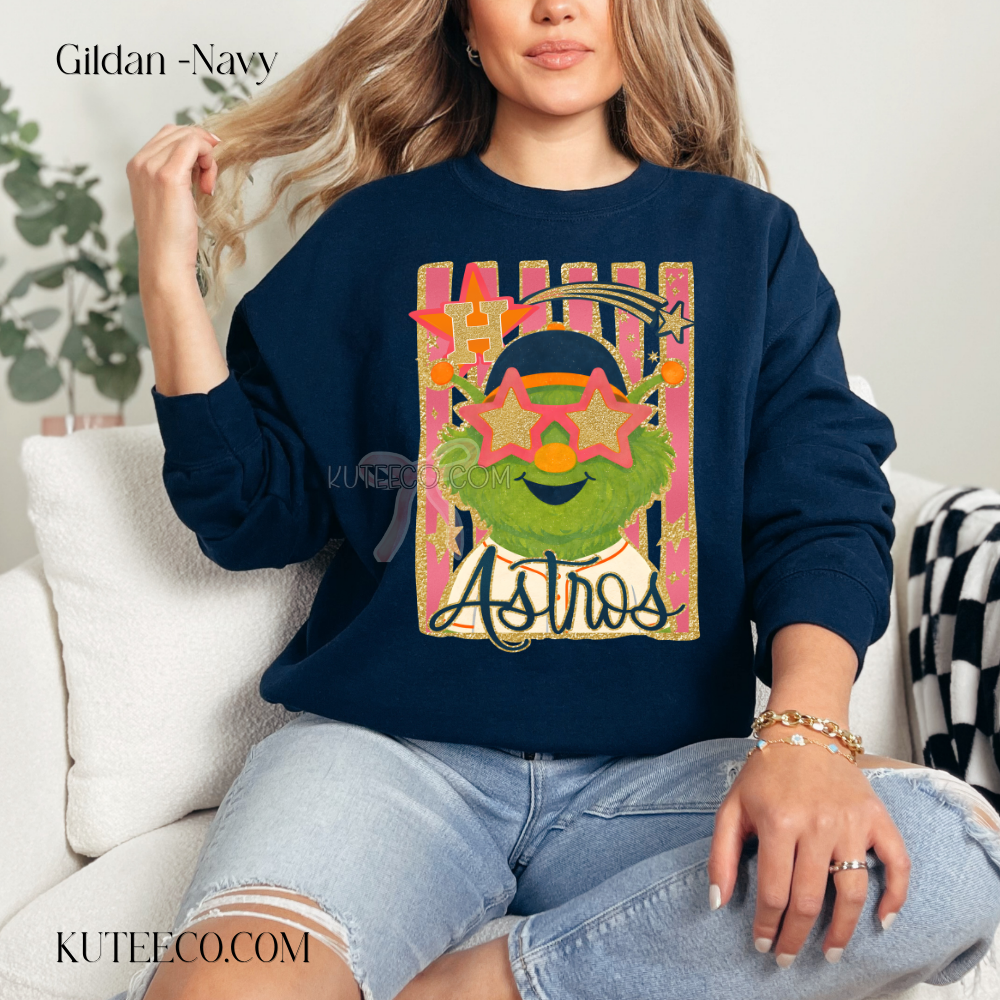 ASTRO GLITZ (Front Only) -Comfort colors Shirt/ Sweatshirt