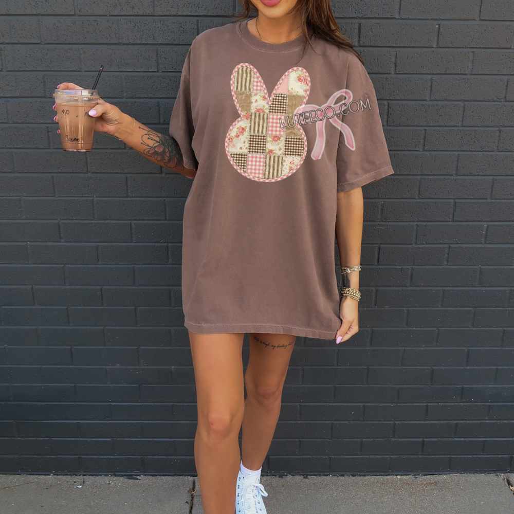 Quilted Bunny- Comfort colors Shirt/ Sweatshirt