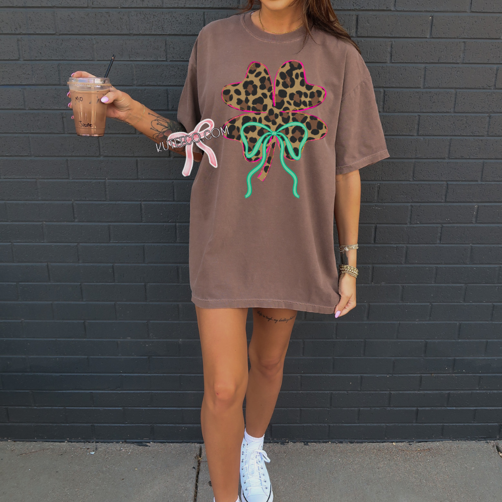 Comfort Colors Lucky Leopard- Tee/Sweatshirt
