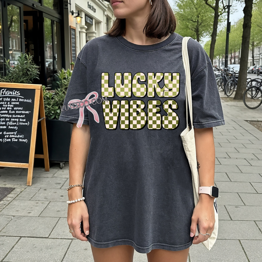 Comfort Colors Lucky Vibes- Tee/Sweatshirt