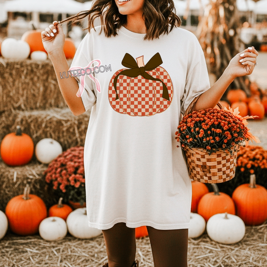 Pumpkin Bow Orange -T-Shirt