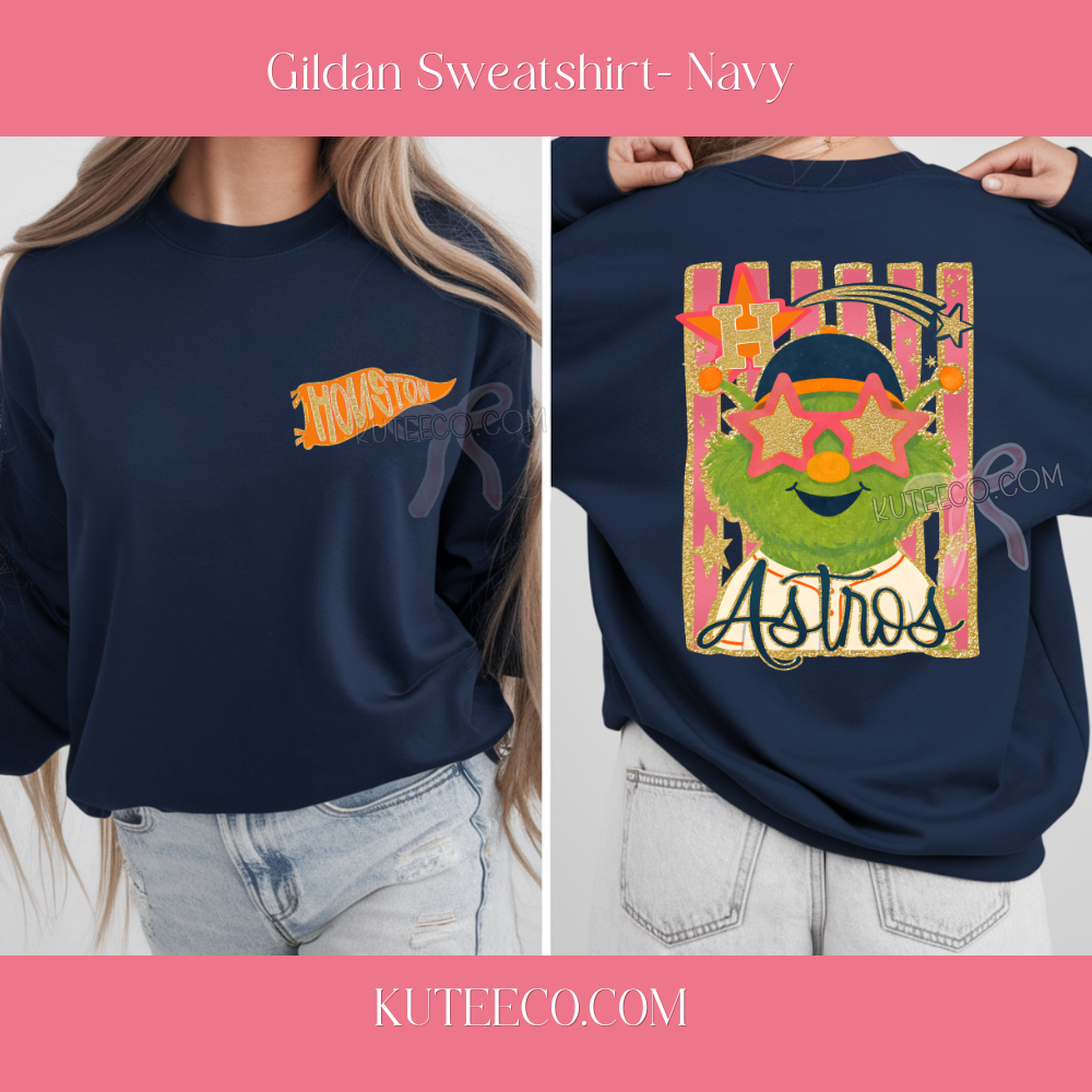 ASTRO GLITZ (Front & Back ) -Comfort colors Shirt/ Sweatshirt
